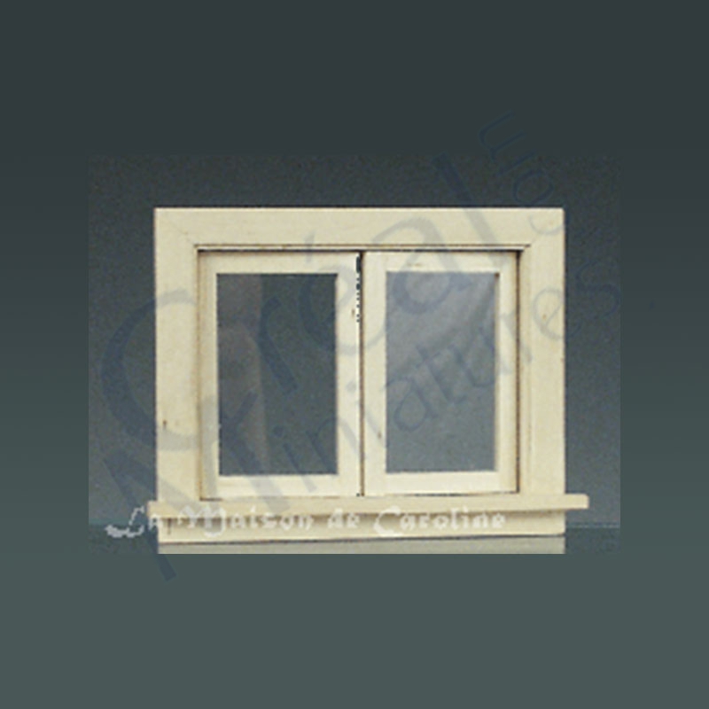 Small Working window bare wood