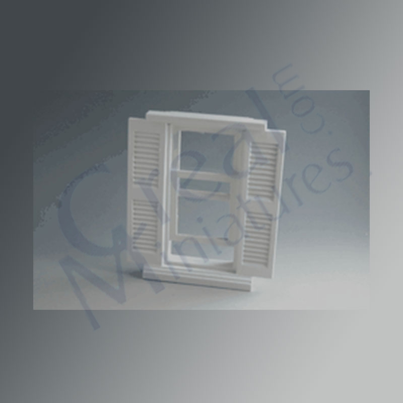 LPT Louvered window white