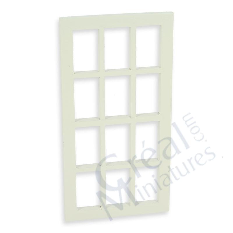 Georgian window w/mullions white