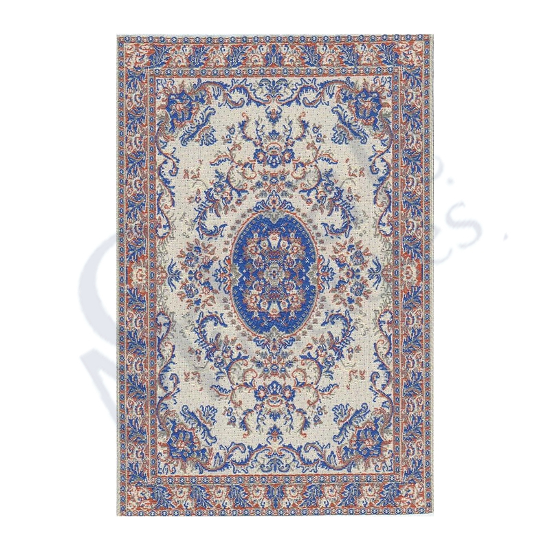 Carpet cream/blue