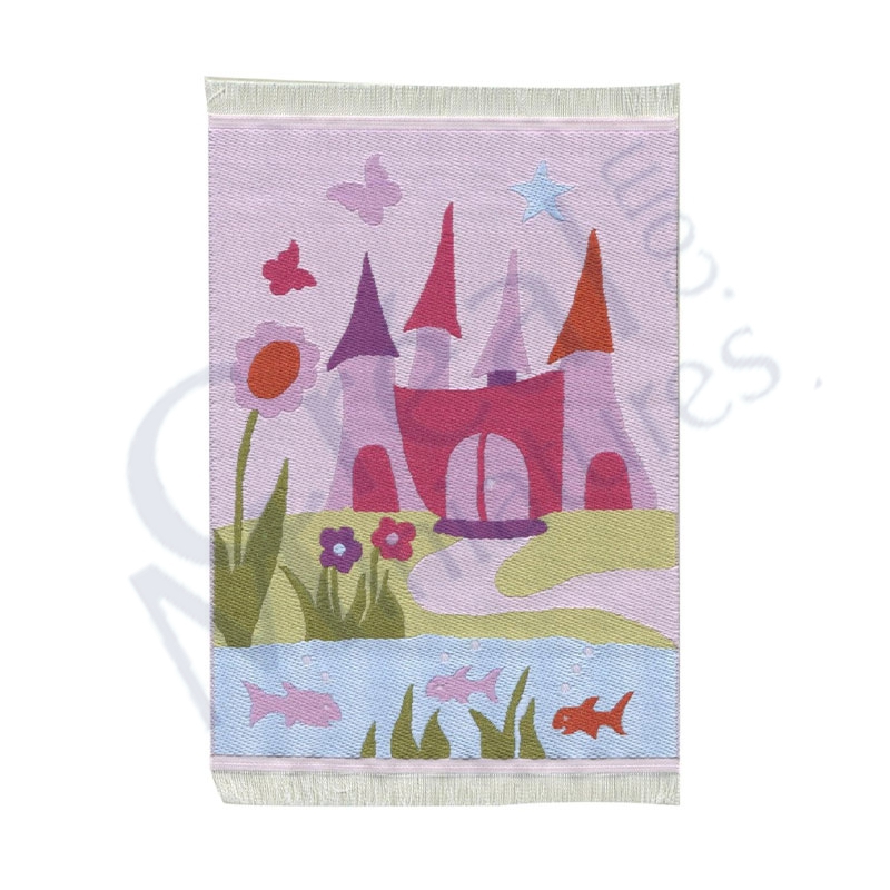 Tapis enfant tissé Paysage