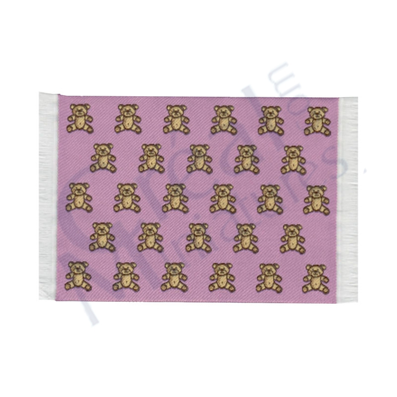 Tapis rose enfant avec oursons