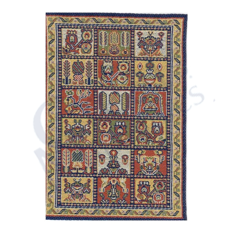Tapis tissé Persan damier