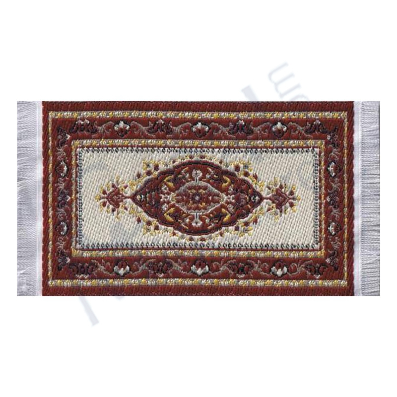 Tapis couloir tissé Persan beige/rouge