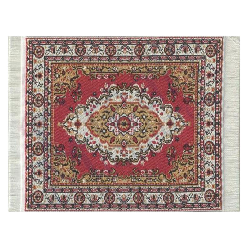 Tapis couloir Persan rouge médaillon