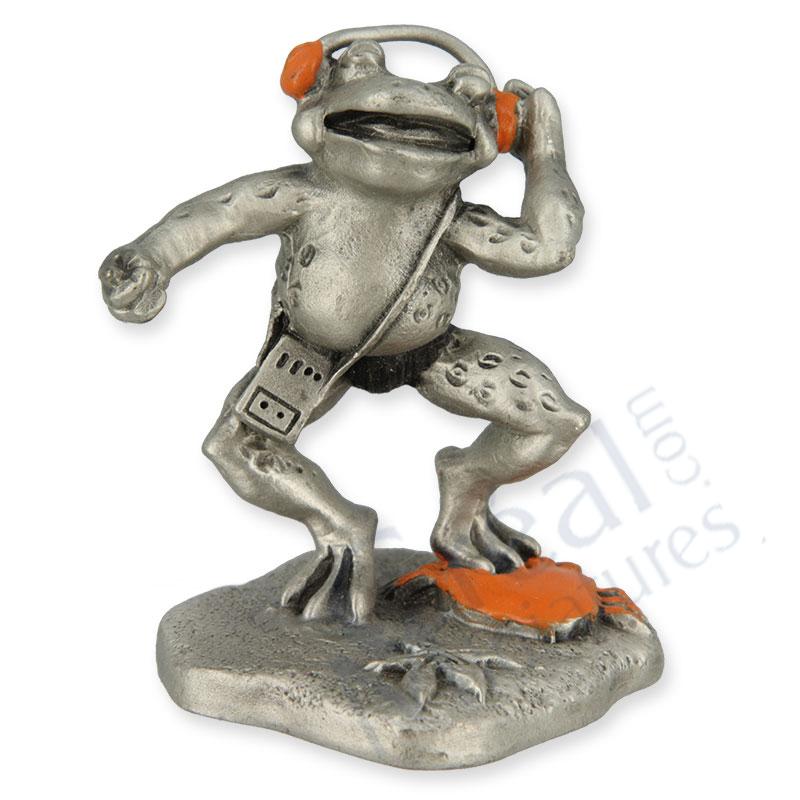 Frog/walkman, pewter