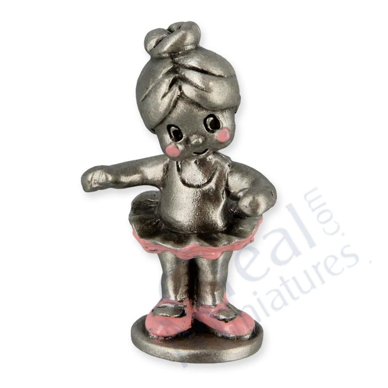 Dancing girl, pewter
