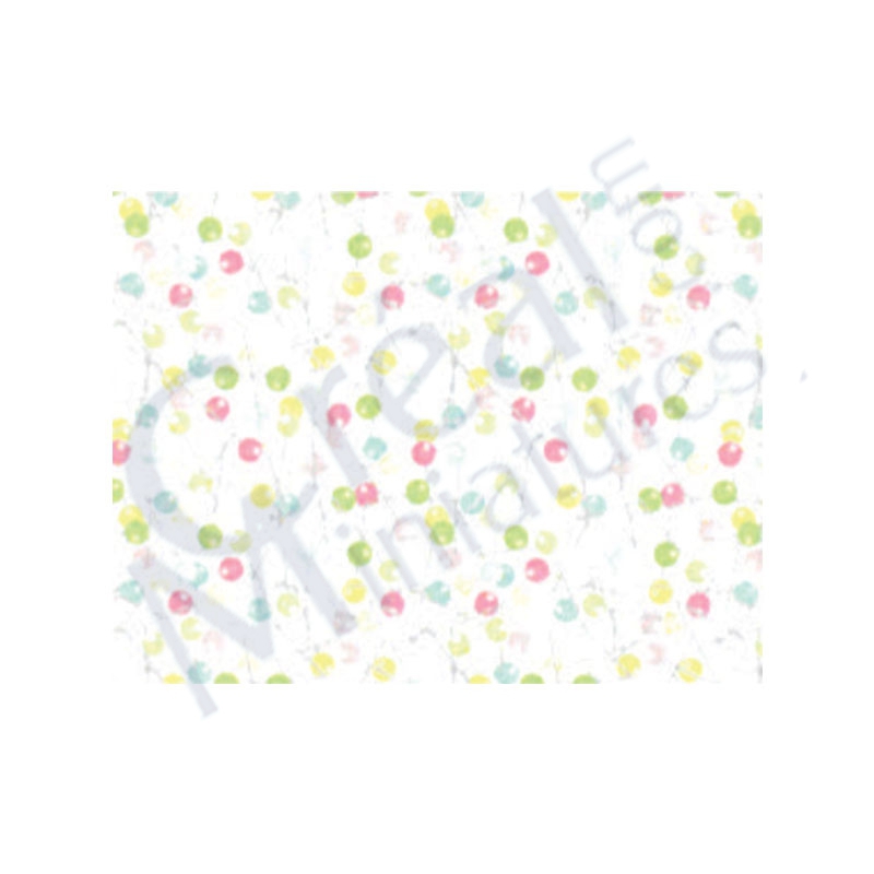Papier peint imprimé couture multicolor