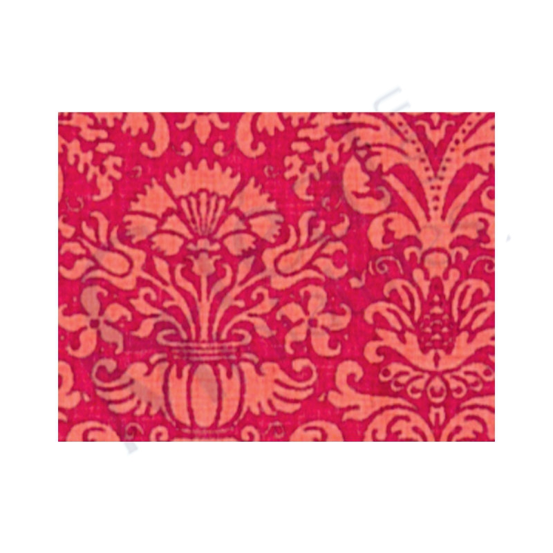 Wallpaper-Annabelle Damask Red / cream