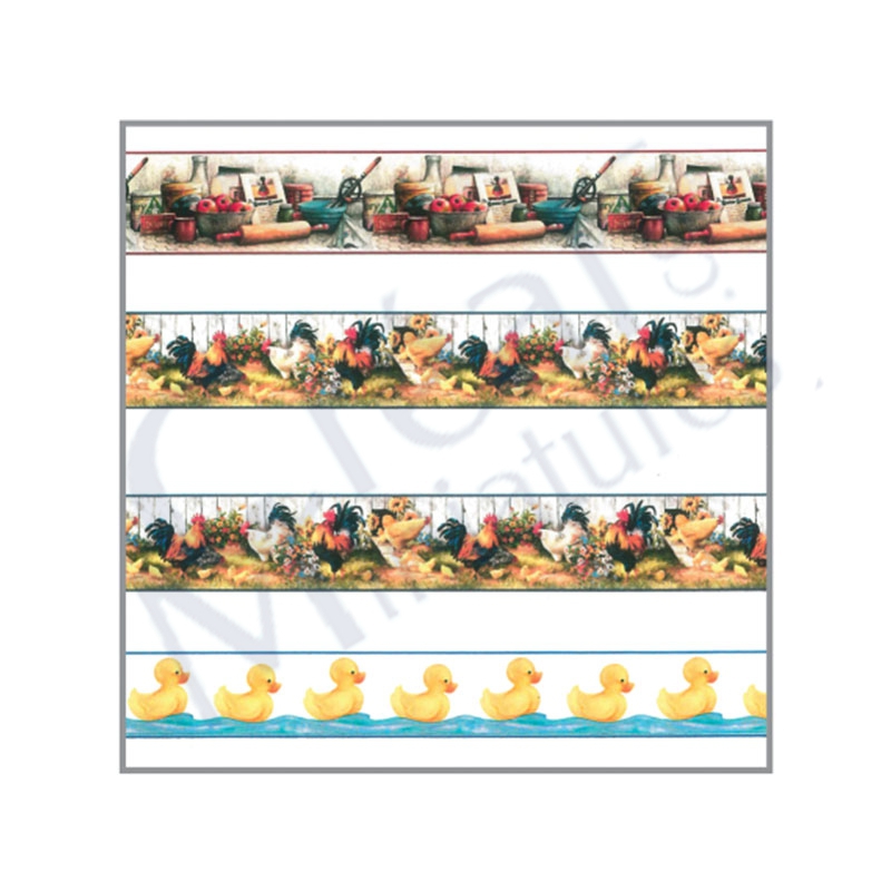 Pastry friezes, rooster hens, ducks
