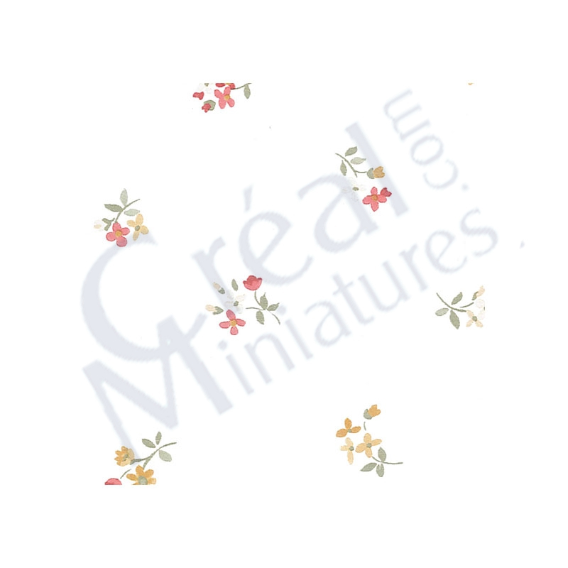 Véritable Papier peint Fleurs rouges