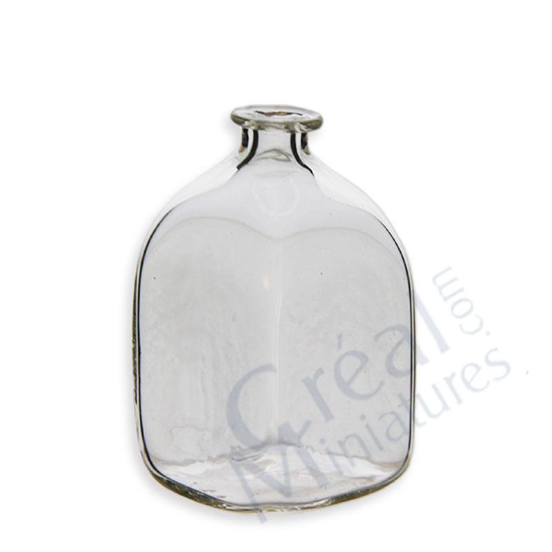 Bocal en verre carré